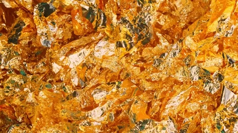 Golden texture background in slow motion. Stock Footage 248243170