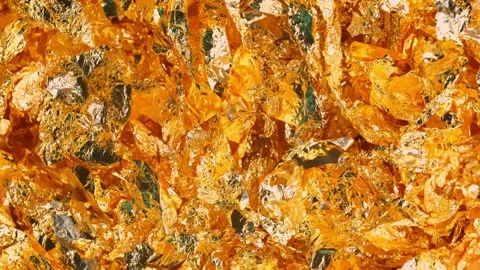 Golden texture background in slow motion. Stock Footage 255298243