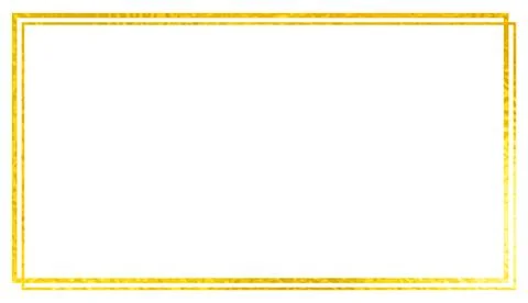 Golden texture frame decorative border illustration Stock Illustration