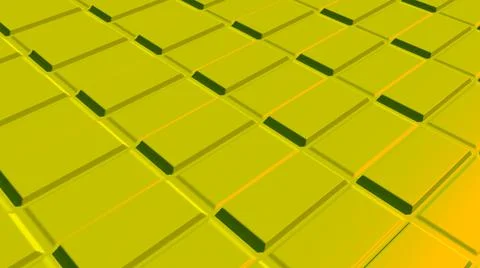 Golden texture with rectangular tiles arranged diagonally. Yellow background Stock Illustration