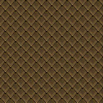 Golden texture. Seamless geometric pattern. background. Vector rhombus. Abstr Stock Illustration