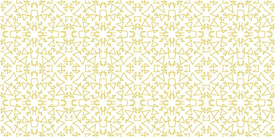Golden texture. Seamless geometric pattern. Golden background. Vector seamless Stock Illustration