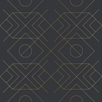 Golden texture. Seamless geometric pattern. Golden background. Vector seamles Stock Illustration