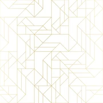 Golden texture. Seamless geometric pattern. Golden background. Vector seamles Stock Illustration