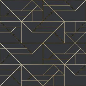 Golden texture. Seamless geometric pattern. Golden background. Vector seamles Stock Illustration