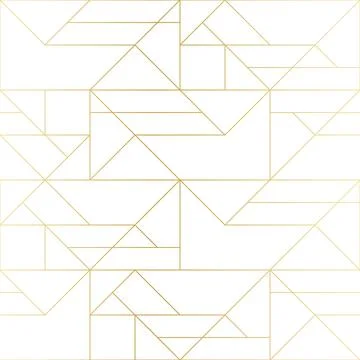 Golden texture. Seamless geometric pattern. Golden background. Vector seamles Stock Illustration