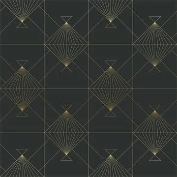 Golden texture. Seamless geometric pattern. Golden background. Vector seamles Stock Illustration