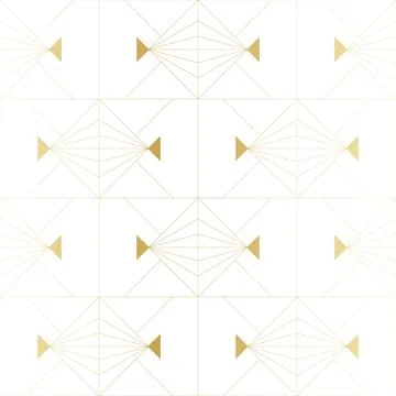 Golden texture. Seamless geometric pattern. Golden background. Vector seamles Stock Illustration