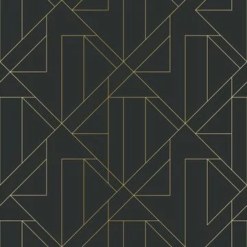 Golden texture. Seamless geometric pattern. Golden background. Vector seamles Stock Illustration