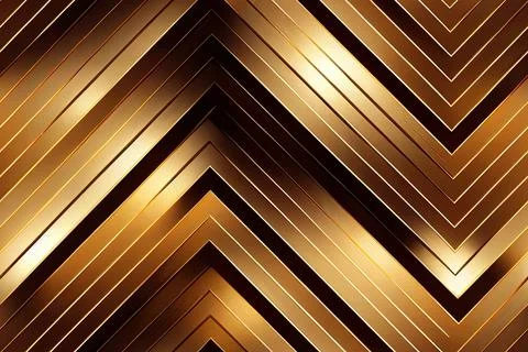 Golden Texture Wallpaper zig zag, seamless pattern. Digital illustration イラスト素材