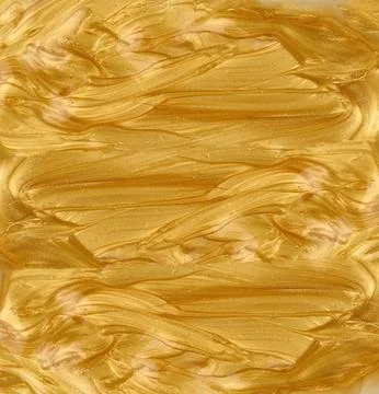 Golden thick paint texture, full frame Stock Photos