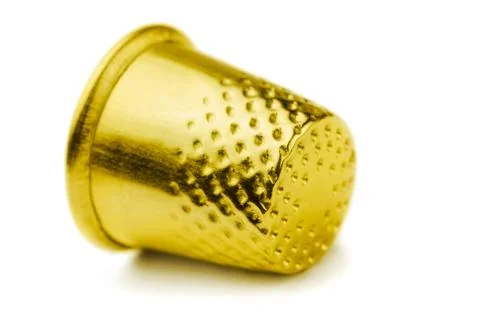 Golden thimble Stock Photos