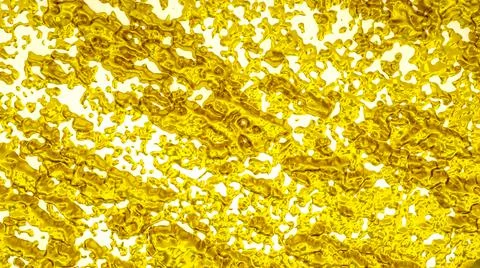 Golden three-dimensional spots on a white background. 3d render illustration Stock Illustration