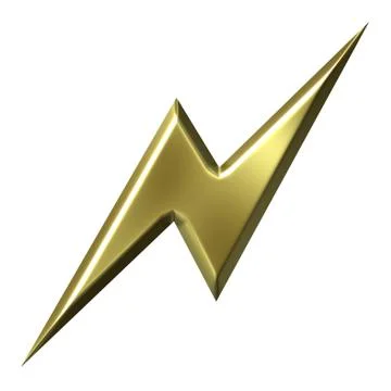 Golden Thunderbolt 스톡 일러스트