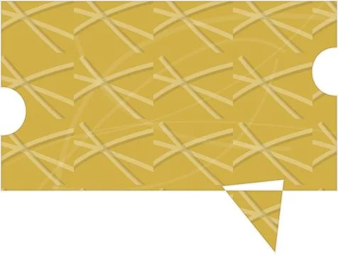 Golden ticket with torn corner isolated Stock Illustration