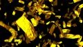 Golden tickets falling gold leaf money win tokens HD Footage