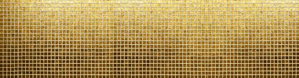 Golden tiles pattern Stock Photos
