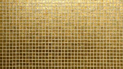 Golden tiles pattern Stock Photos
