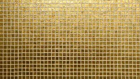 Golden tiles pattern Stock Photos
