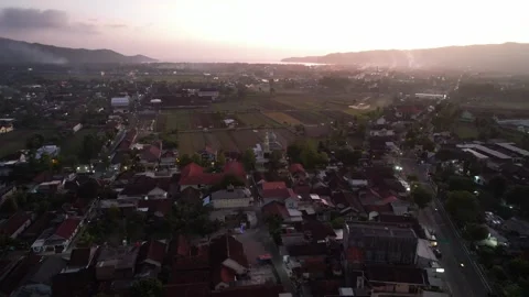 Golden Timing Sunset in Pacitan Java Indonesia Vídeos de archivo 259573164