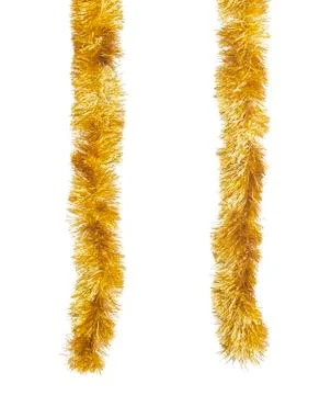 Golden tinsels Stock Photos