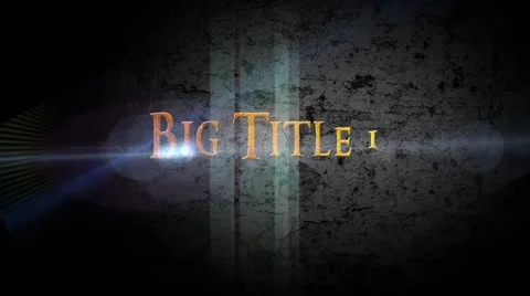 Golden Title V3 After Effects stock