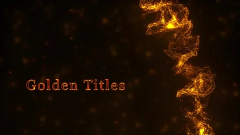 Golden Titles Stock After Effects