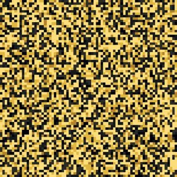 Golden Tones Pixel Pattern Stock Illustration