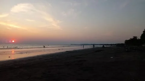 Golden Touch: Captivating Sunset Stock Footage 248887445