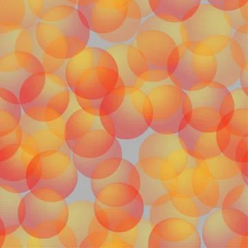 Golden Transparent Balls Seamless Pattern, 3D Illustration Stock-Illustration