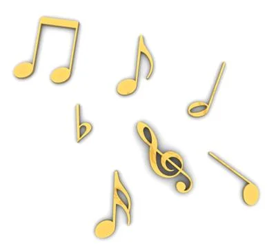 Golden treble clef Stock Illustration