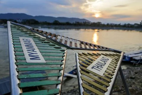 Golden Tri Angle Stock Photos