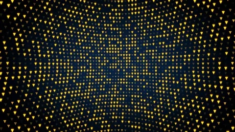 Golden triangle doom form seamless looped dance party,,event background Stock Footage 136525538