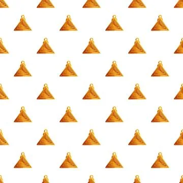 Golden triangle geometric pattern repeating design concept 스톡 일러스트
