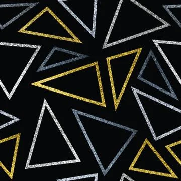 Golden triangle lines. Stock Illustration