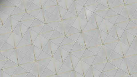 Golden Triangle Pattern on White Stock Footage 320828411