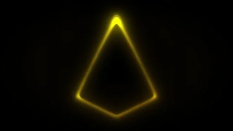 Golden Triangle Pyramid Frame Scanner Effect Animation Stock Footage 333261057