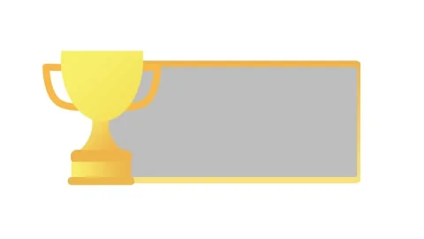 Golden Trophy Award Lower Third Animation Vidéo 330662648