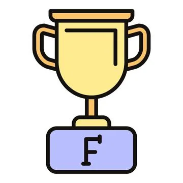 Golden trophy cup representing achievement and success Stock Illustration