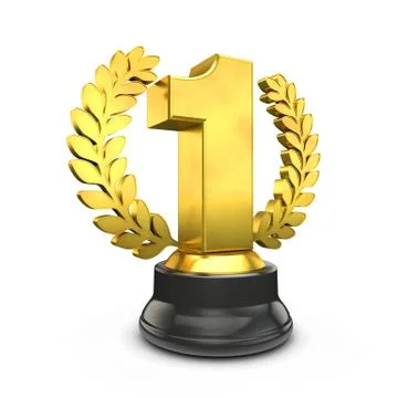 Golden trophy Illustrazione stock