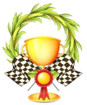 A golden trophy Stock Illustration