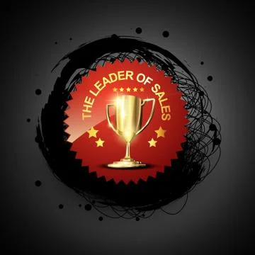 Golden trophy Stock Illustration