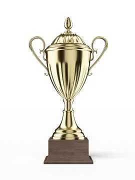 Golden trophy 库存插图