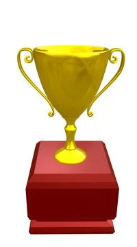 Golden Trophy Stock Illustration