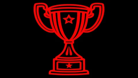 Golden Trophy Loop – Animated Icon for Rewards &amp; Competitions Vidéo 309622539