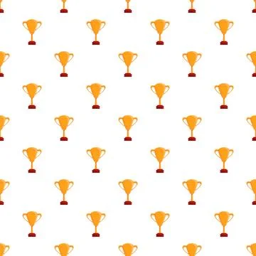 Golden trophy pattern symbolizing success and achievement Stock Illustration