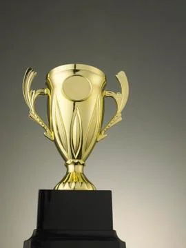 Golden trophy Stock Photos