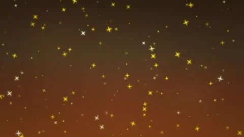 Golden Twinkle Background: Animated Bokeh Starry Night Glitter Effect Stock Footage 346001670