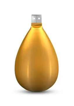 Golden USB egg Stock-Illustration