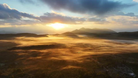 Golden valley mist. Stock Footage 320261047